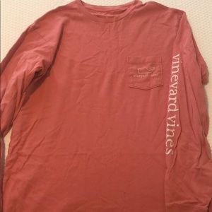 Vineyard vines coral long sleeve t shirt